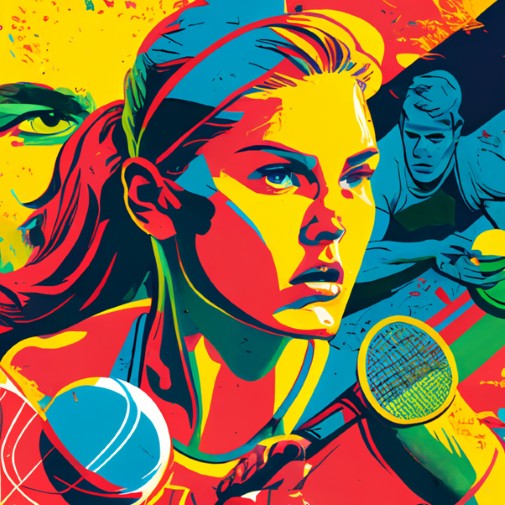 Older teenage girls with sporting equipment around here